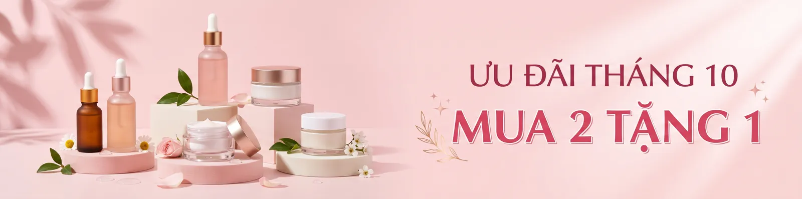 Banner mỹ phẩm tỉ lệ 4:1 do Nano Banana 2.1 tạo